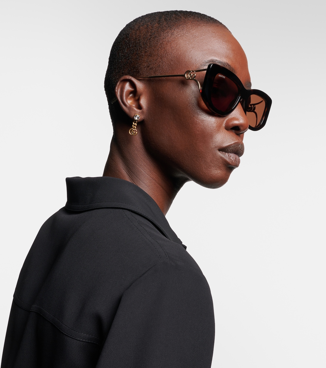 Occhiali da sole squadrati Double G | Gucci