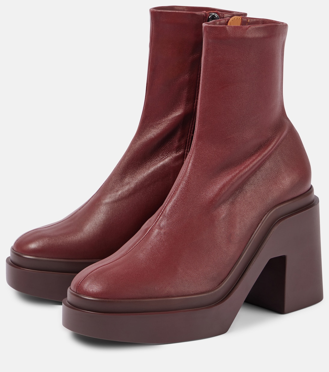 Nina leather platform ankle boots | Clergerie