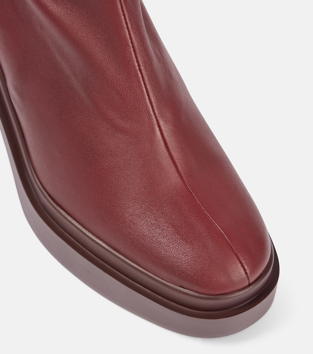 Nina leather platform ankle boots | Clergerie