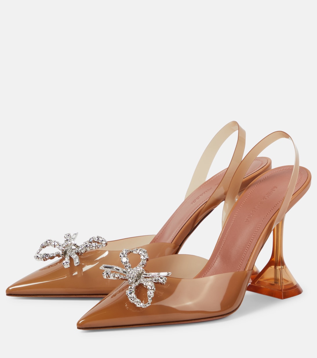 Pumps slingback Rosie 95 in PVC | Amina Muaddi