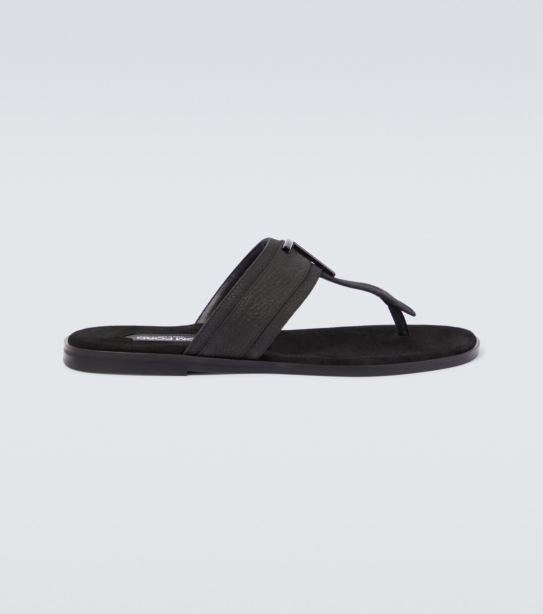 Brighton leather thong sandals in black Tom Ford Mytheresa