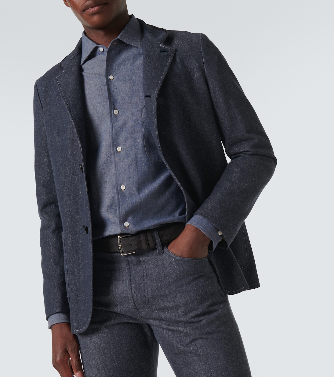 Gürtel aus Veloursleder | Loro Piana