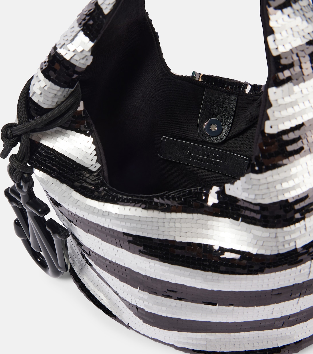 Borsa Mini con paillettes a righe | JW Anderson