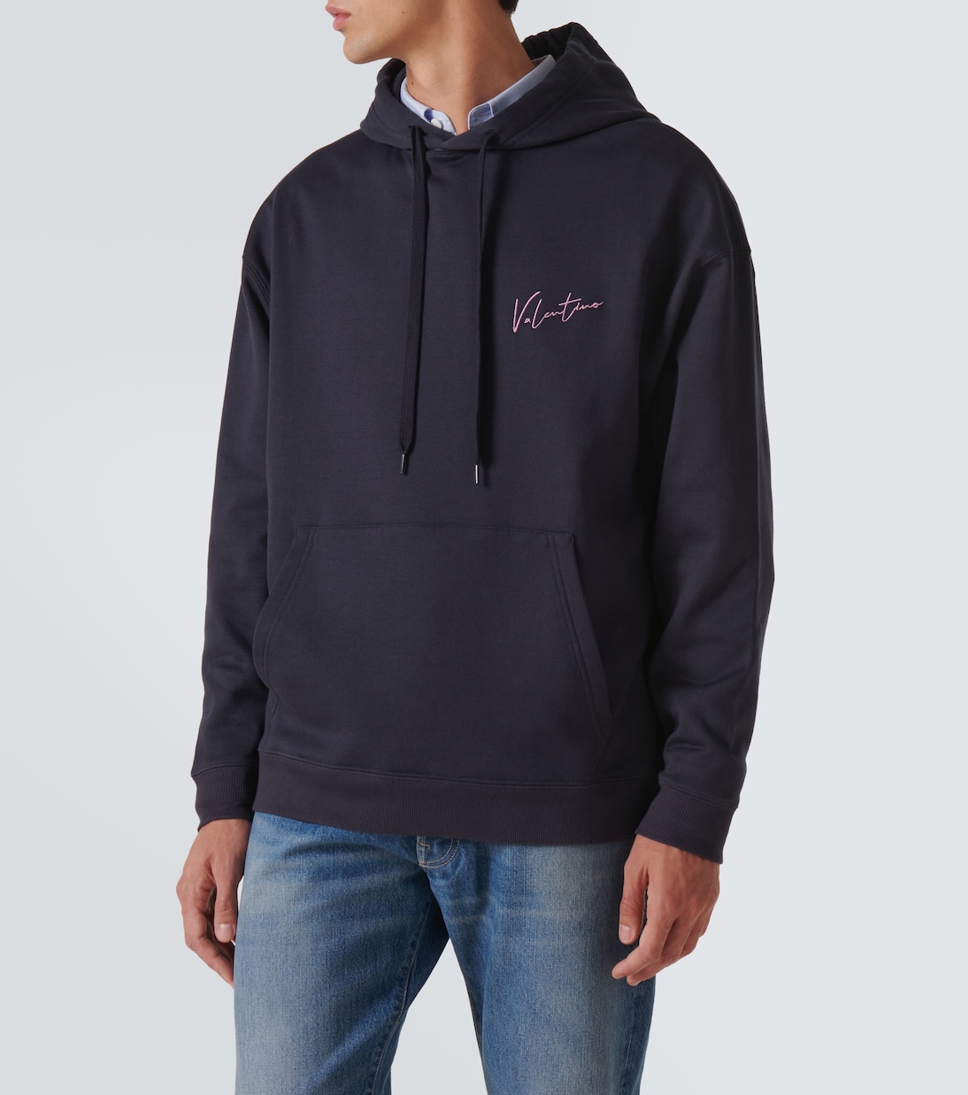 Felpa in jersey di misto cotone con logo | Valentino