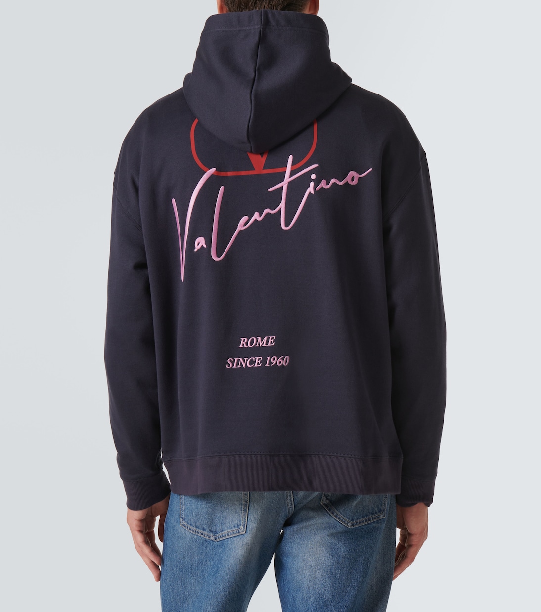 Felpa in jersey di misto cotone con logo | Valentino