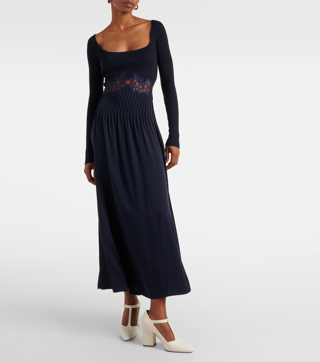 Maxikleid Prior aus Seide mit Spitze | Gabriela Hearst