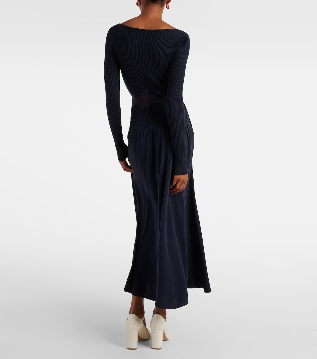 Maxikleid Prior aus Seide mit Spitze | Gabriela Hearst