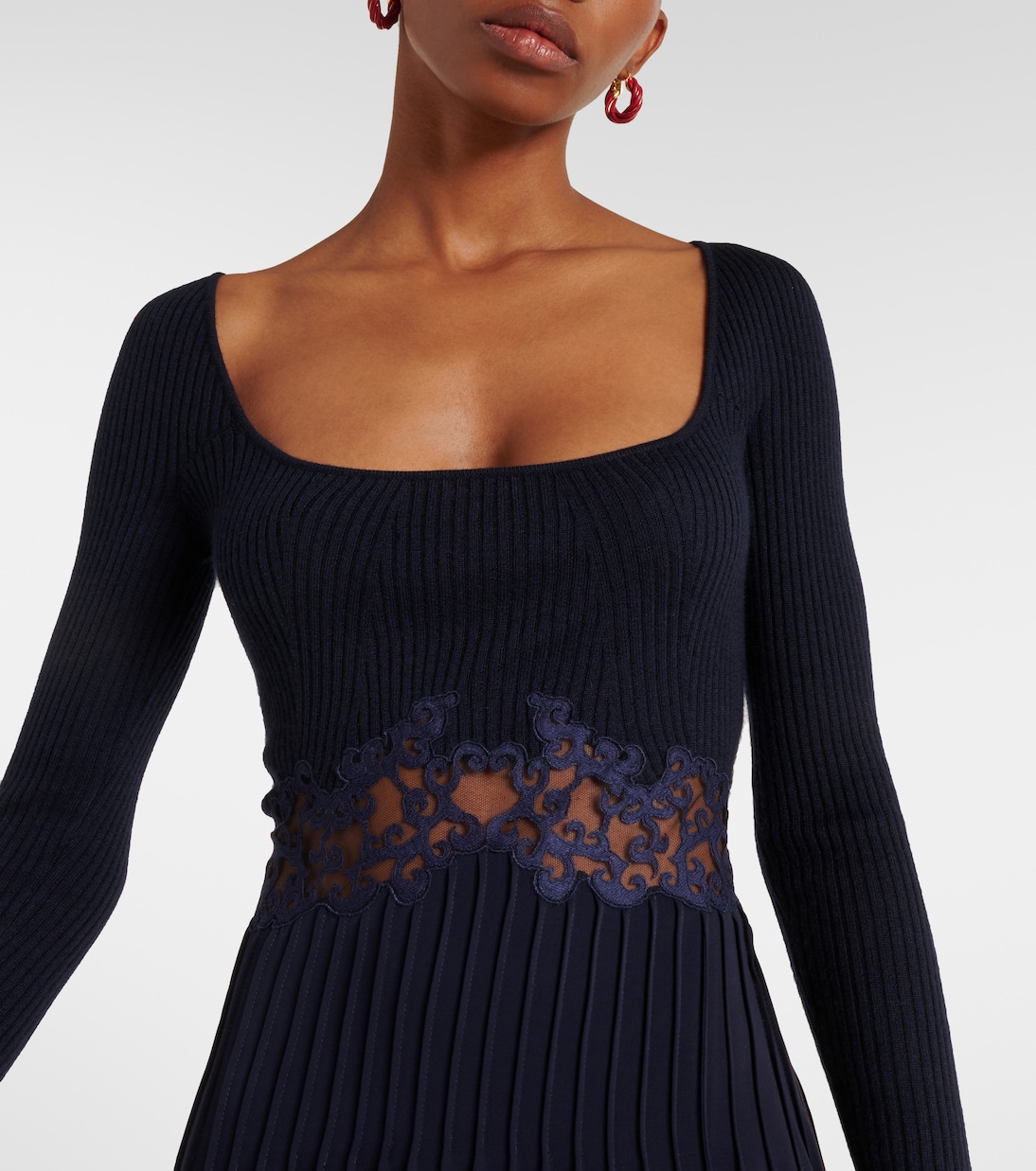 Maxikleid Prior aus Seide mit Spitze | Gabriela Hearst
