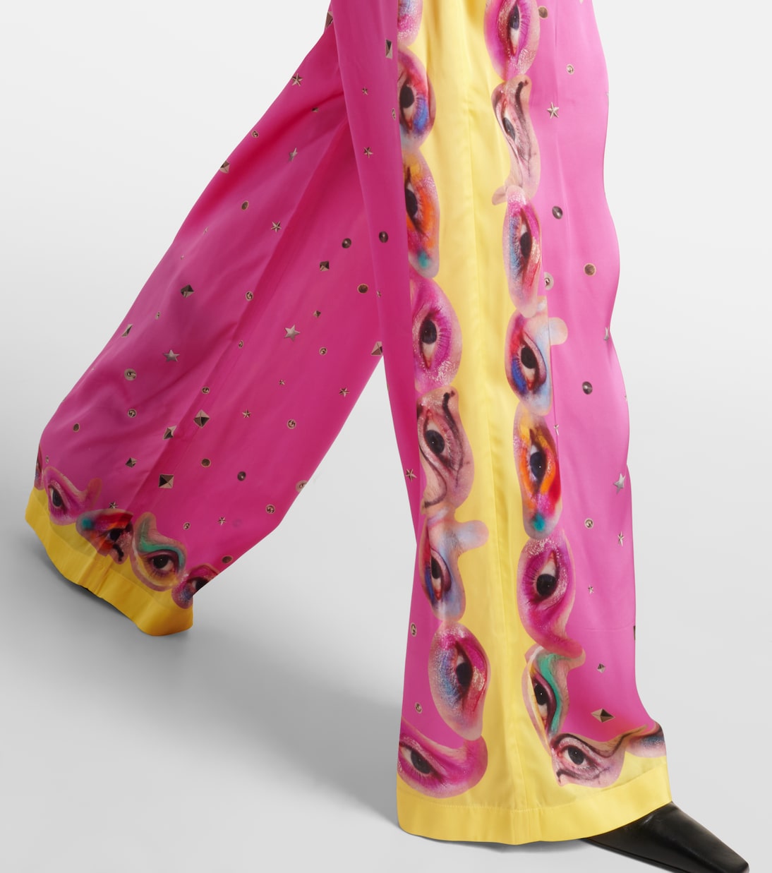 Pantalones palazzo estampados con logo | Acne Studios