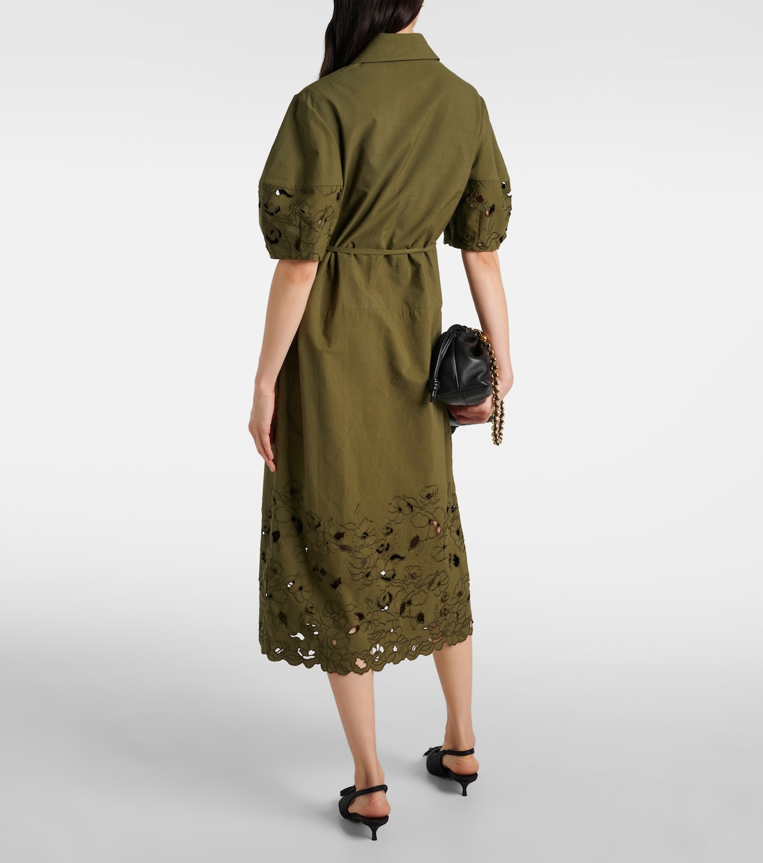 Gonna midi in misto cotone   | Erdem