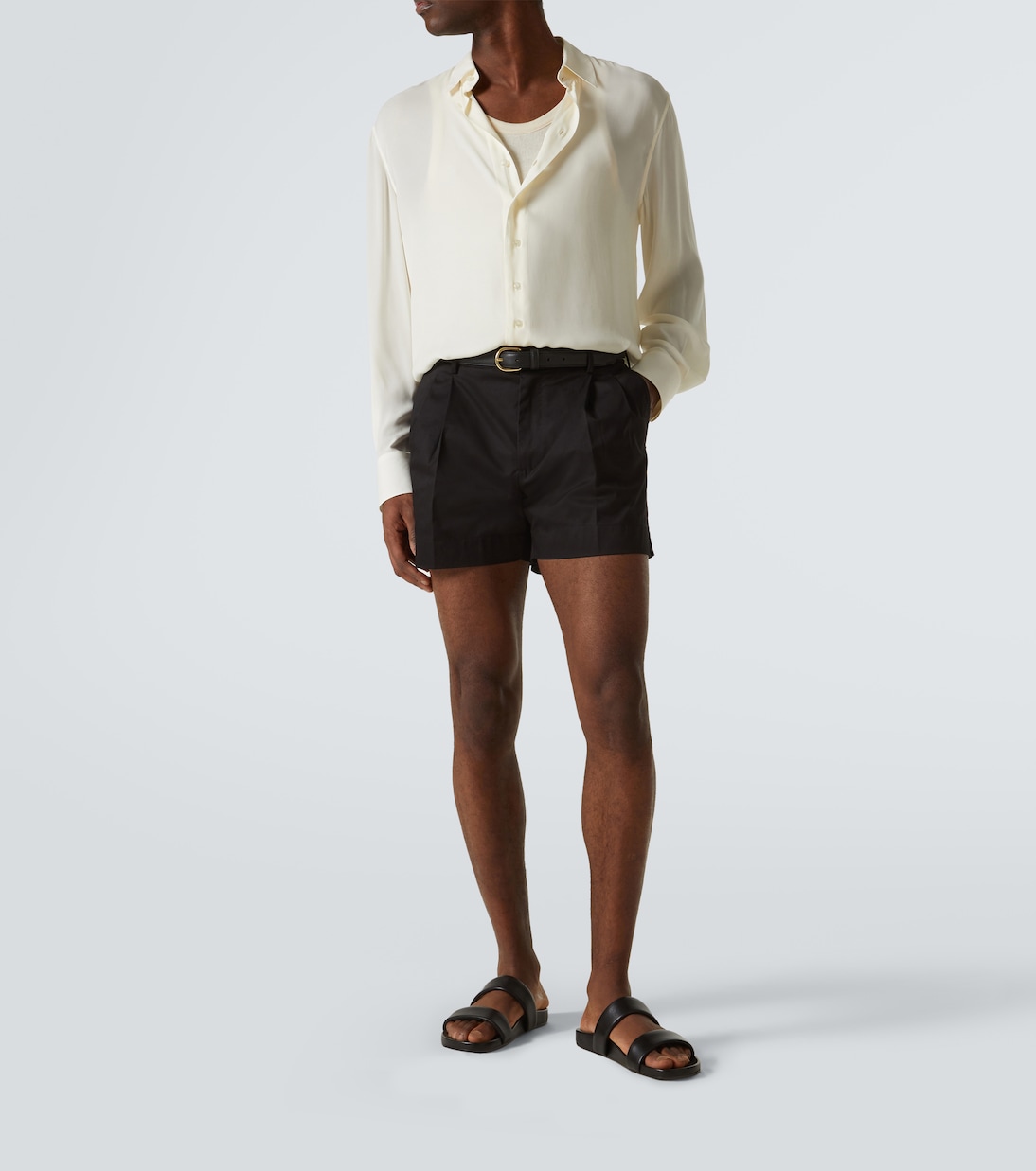 Shorts in gabardine di misto cotone | Dolce&Gabbana