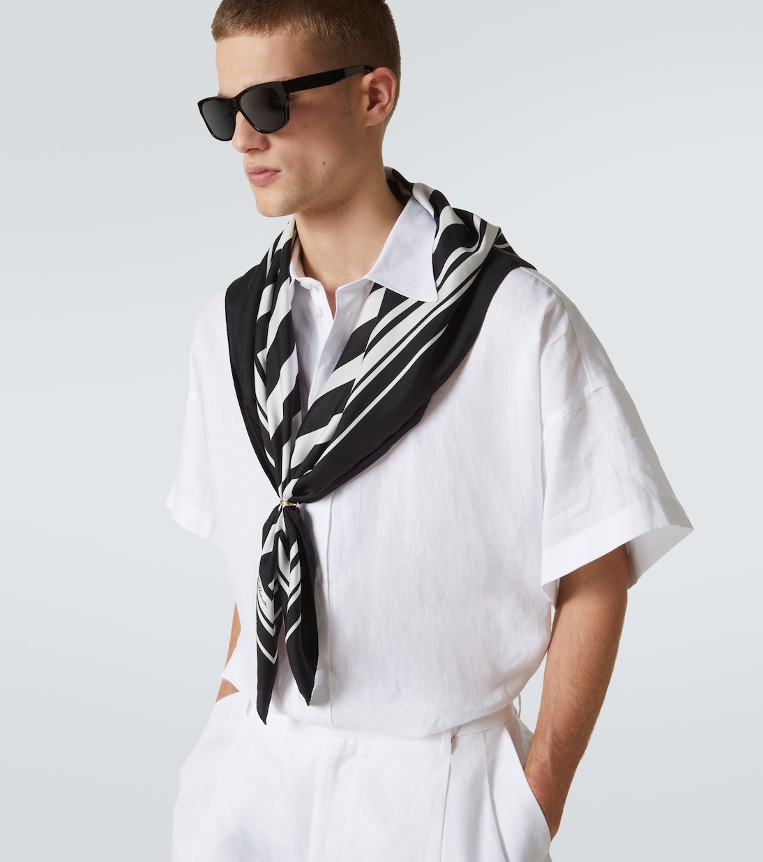Foulard in seta a righe | Dolce&Gabbana