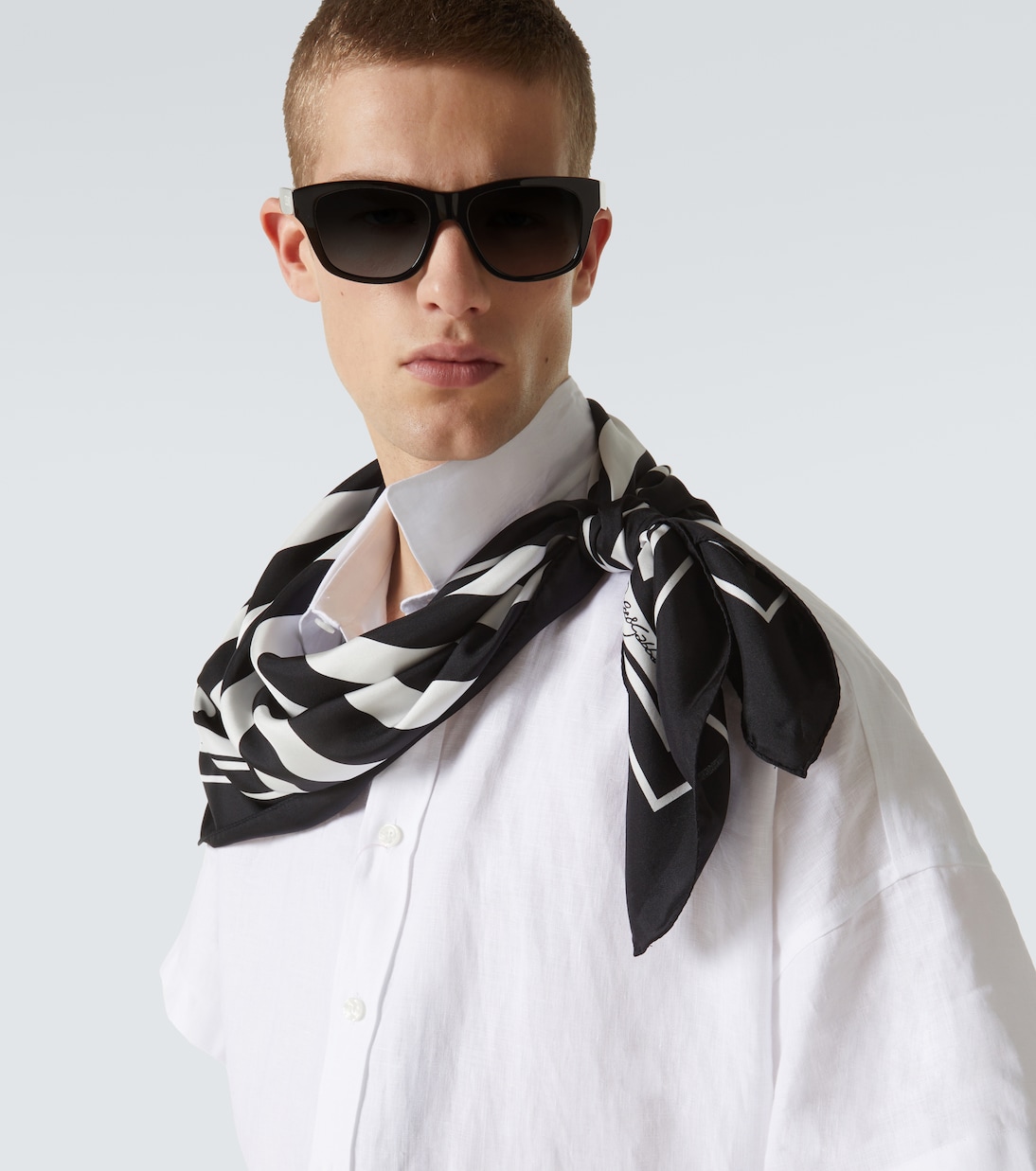 Foulard in seta a righe | Dolce&Gabbana
