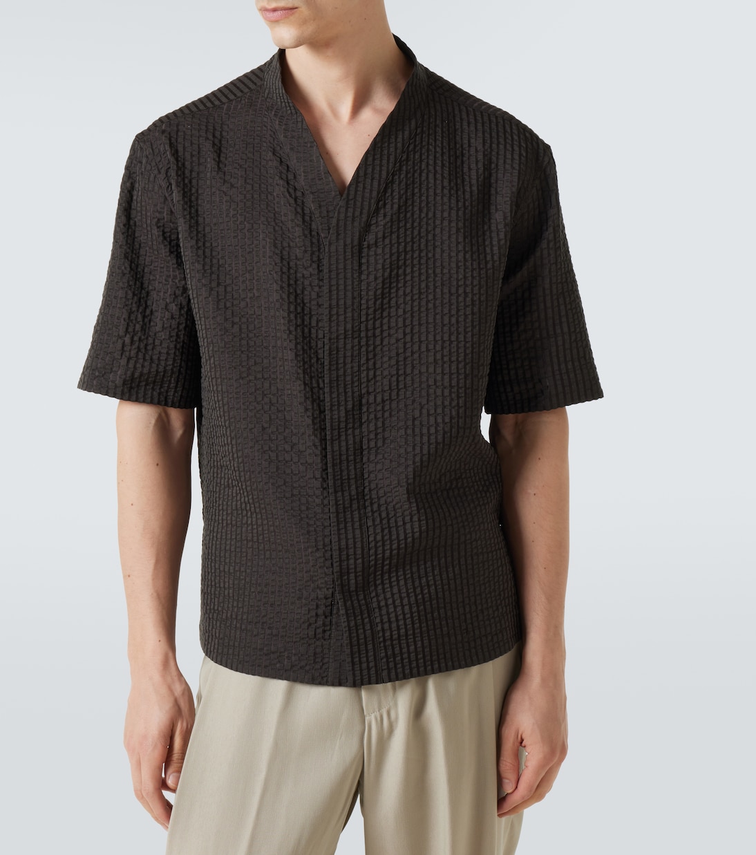 Camicia in misto cotone e seta | Giorgio Armani