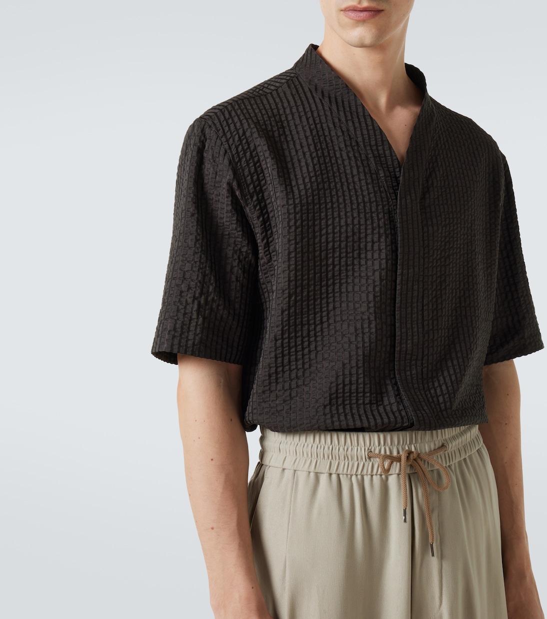 Camicia in misto cotone e seta | Giorgio Armani