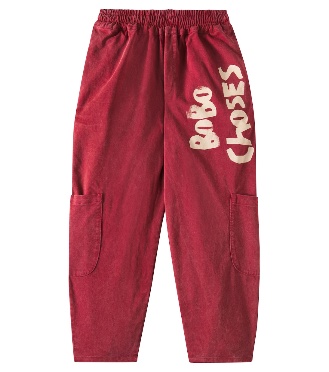 Pantalones cargo en mezcla de algodón con logo | Bobo Choses