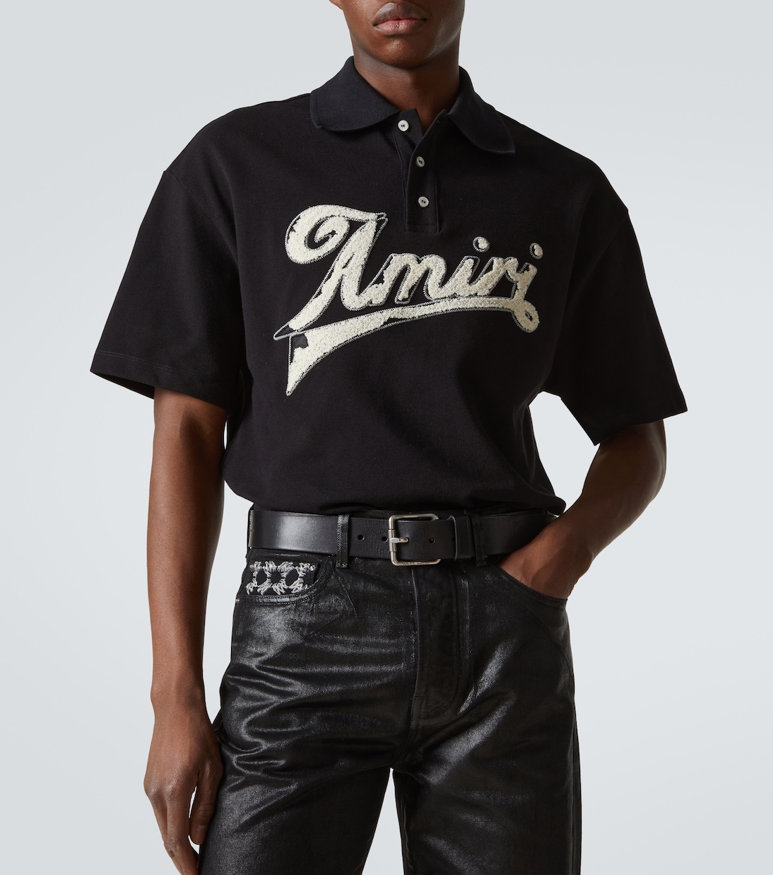 Polo en coton à logo | Amiri