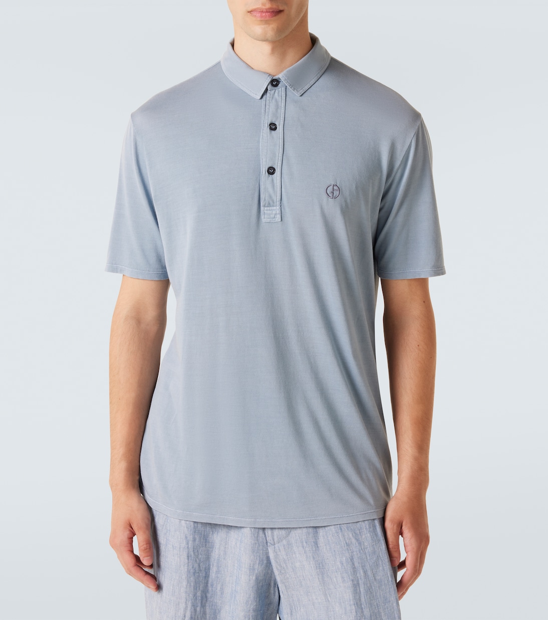 Polo en soie et coton | Giorgio Armani