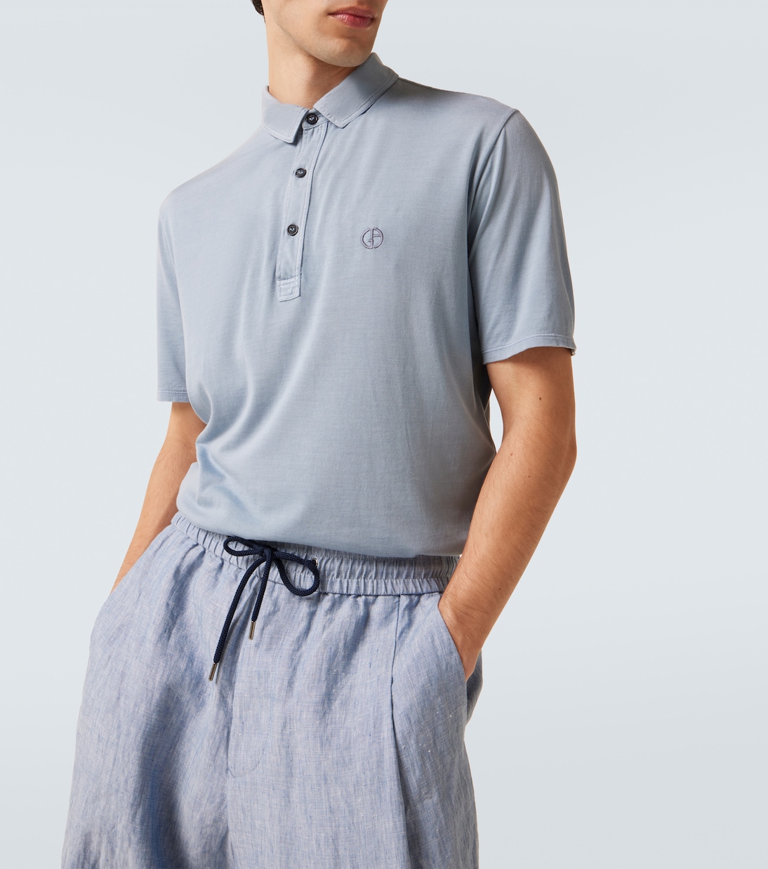 Polo en soie et coton | Giorgio Armani