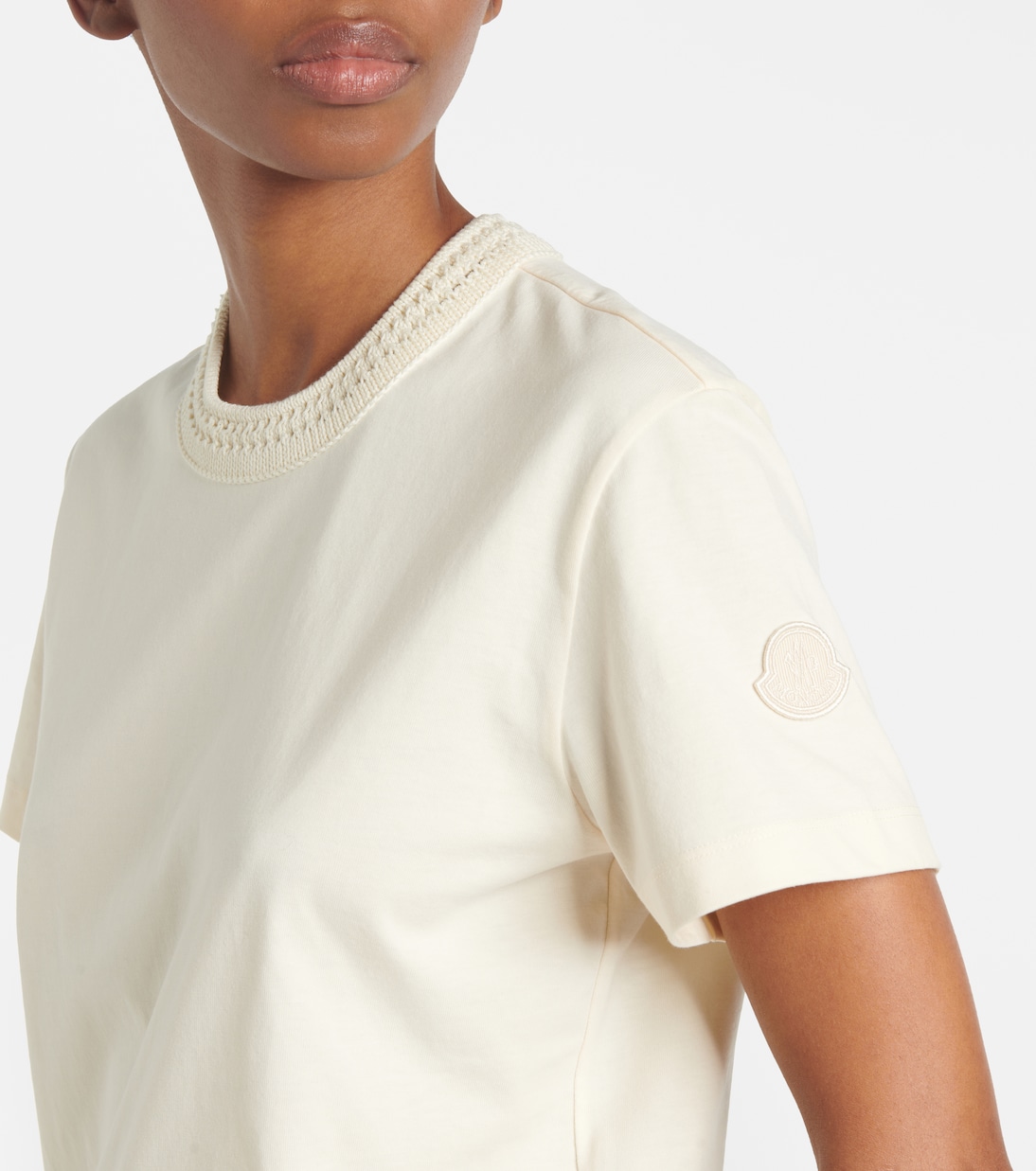 Camiseta de algodón con encaje  | Moncler