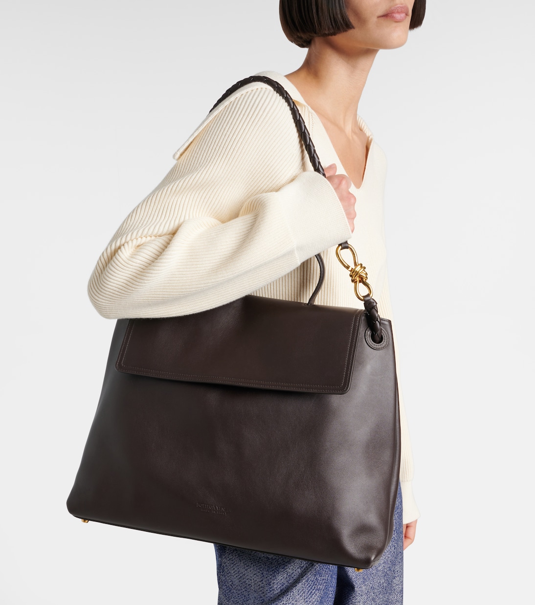 Sac Ciao Ciao Knot Large en cuir | Bottega Veneta
