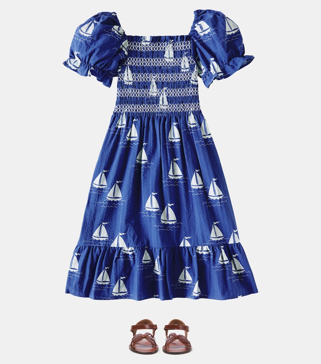 Abito Sailing Boats in cotone | Mini Rodini