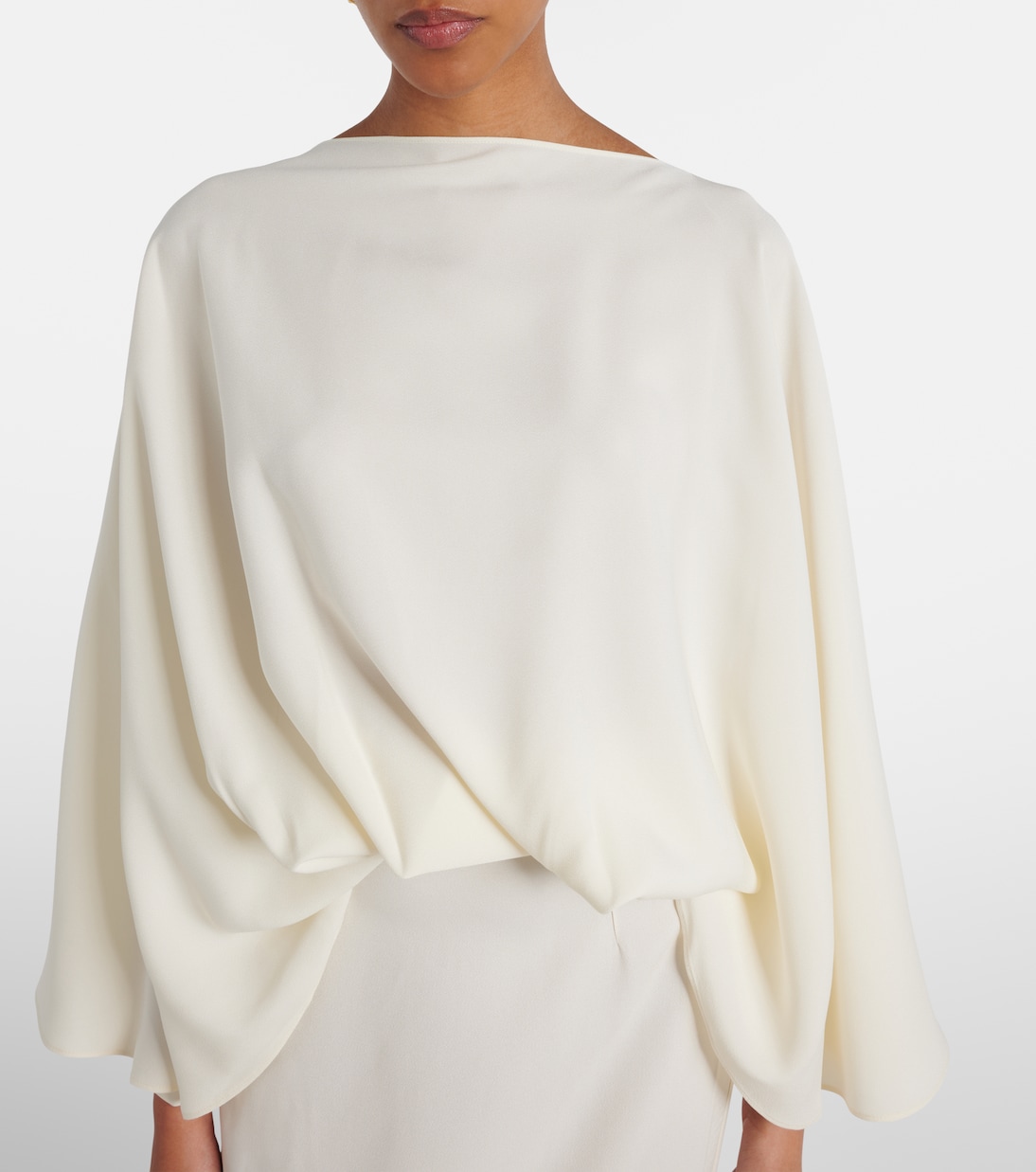 Robe longue Maddalena en crêpe | Taller Marmo