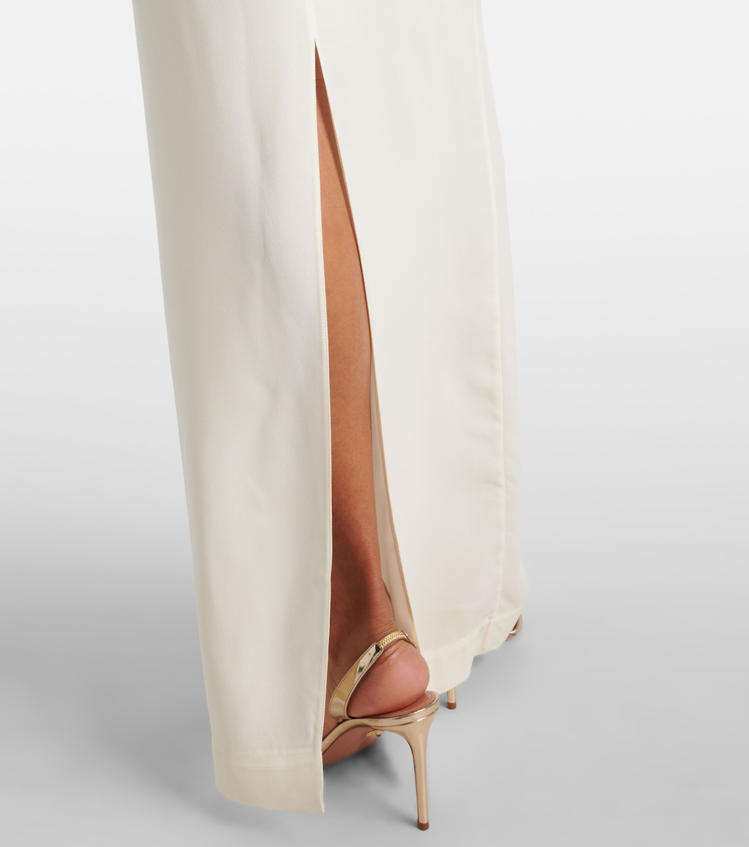Robe longue Maddalena en crêpe | Taller Marmo