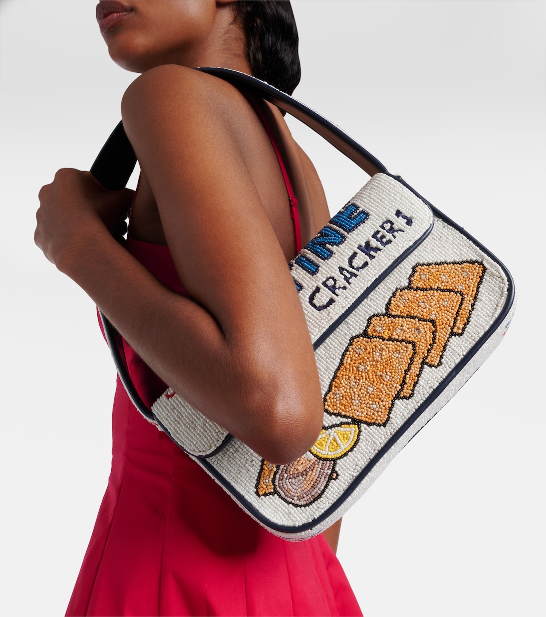 Borsa a spalla Tommy con perline | Staud