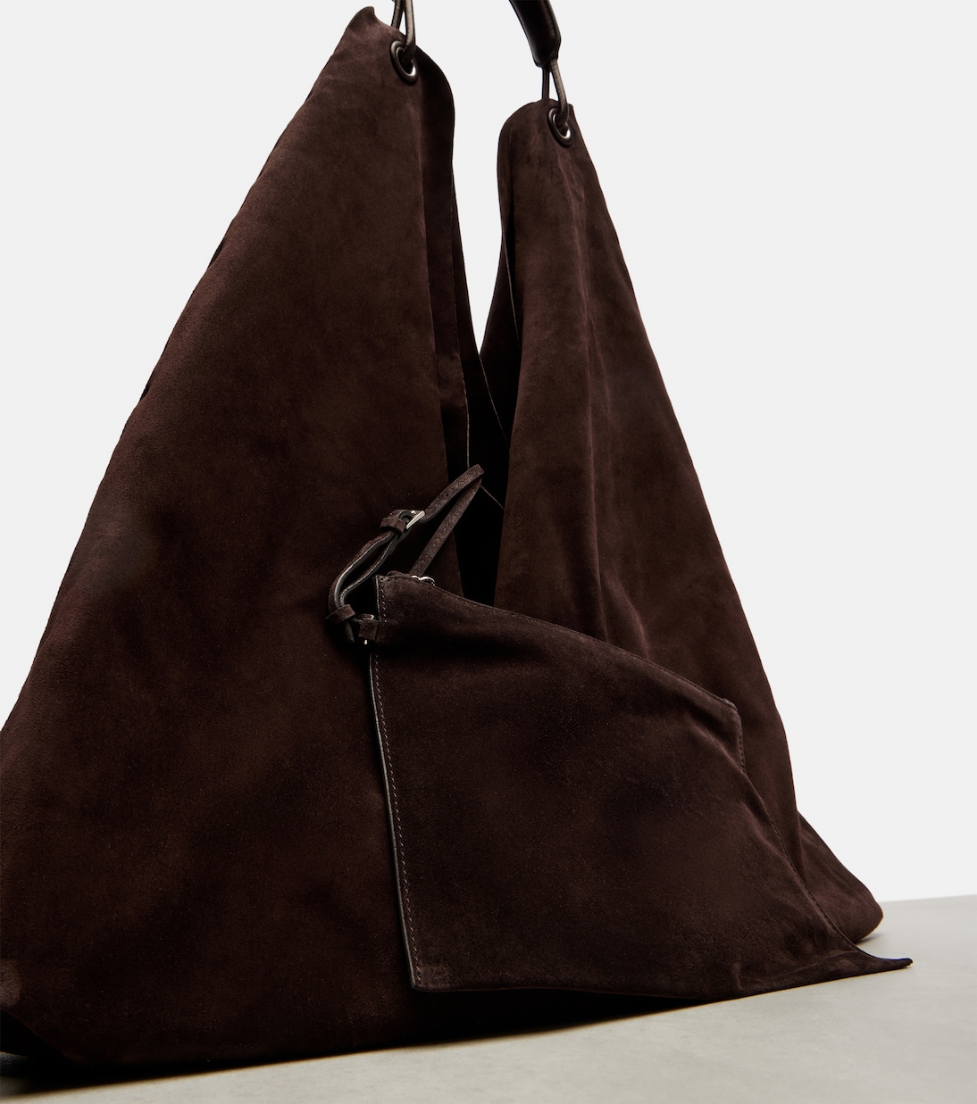Tote Bindle Large aus Veloursleder | The Row