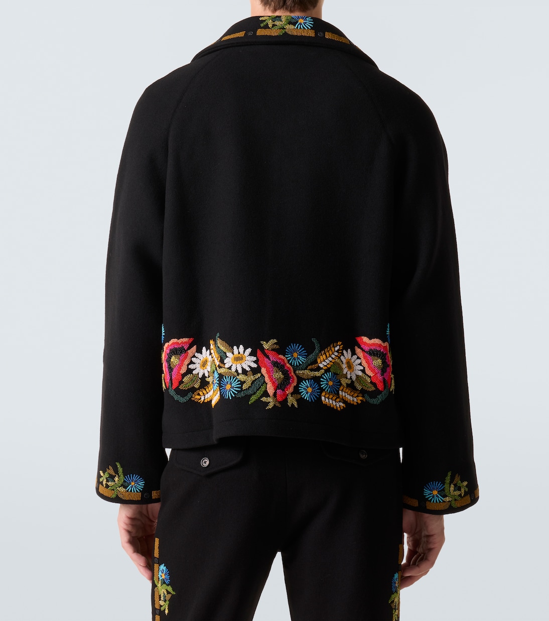 Verzierte Jacke Beaded Aquitaine aus Wolle | Bode