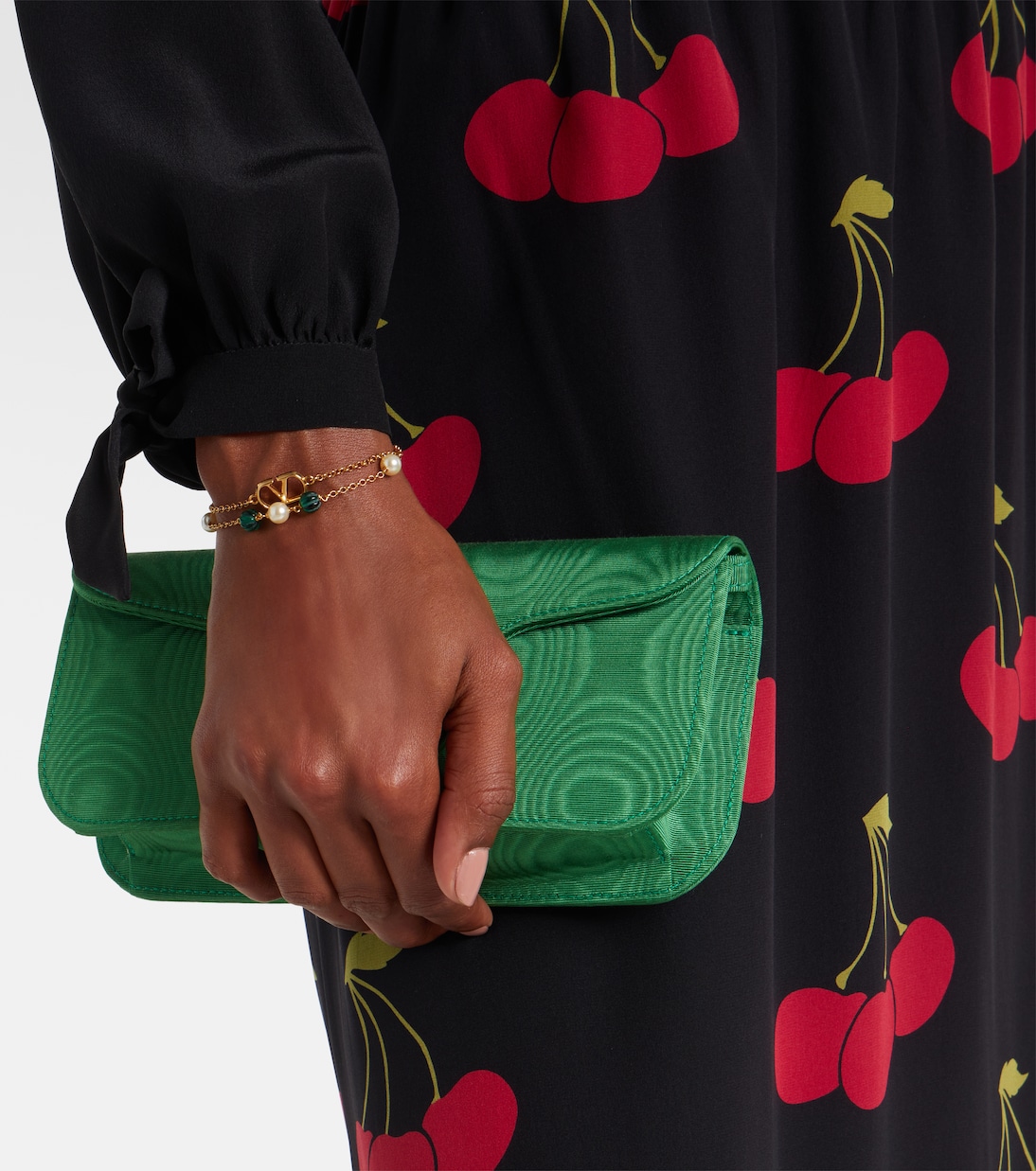 VLogo beaded Swarovski® pearls bracelet | Valentino