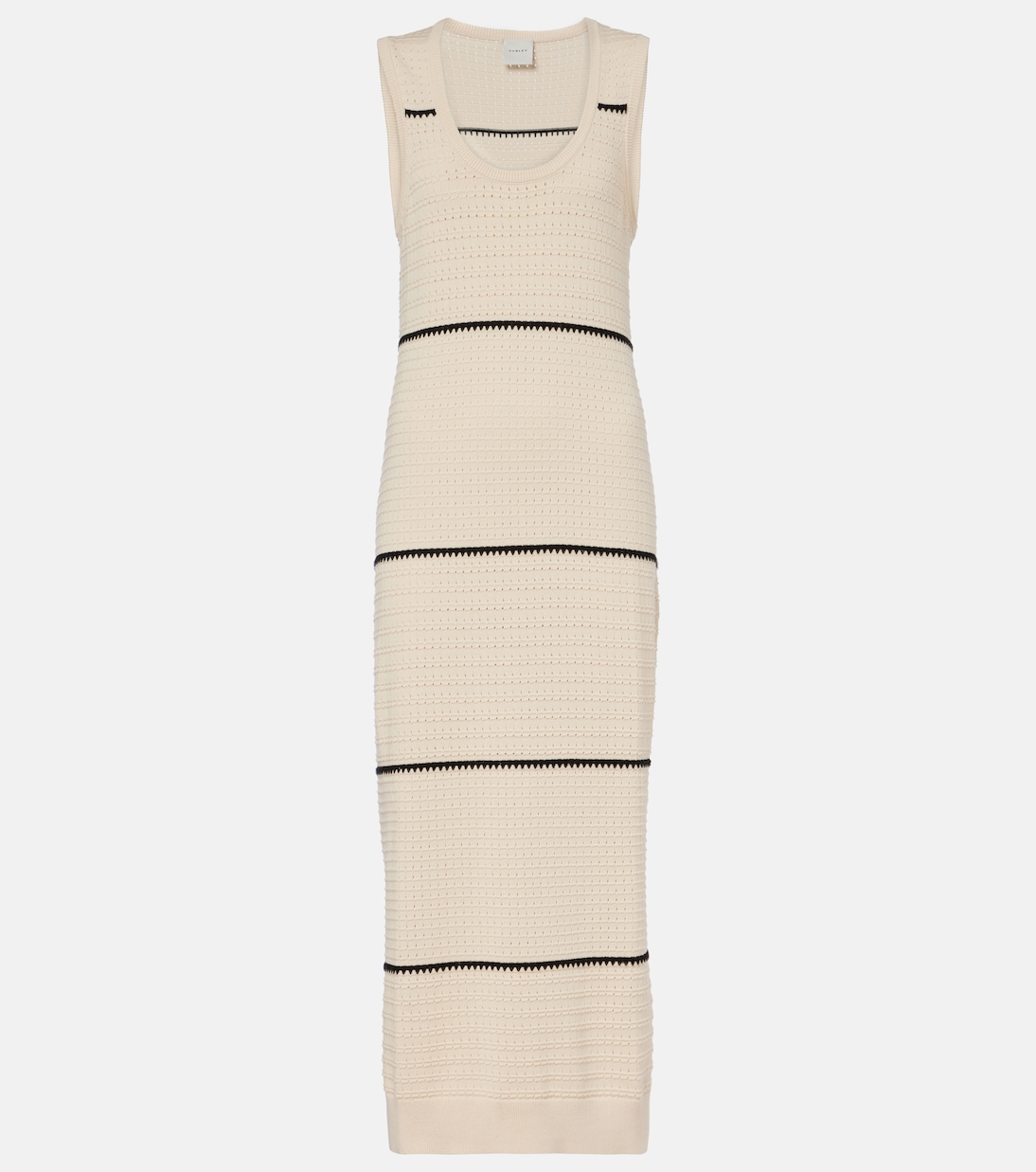 Abito midi Scott in cotone a righe | Varley