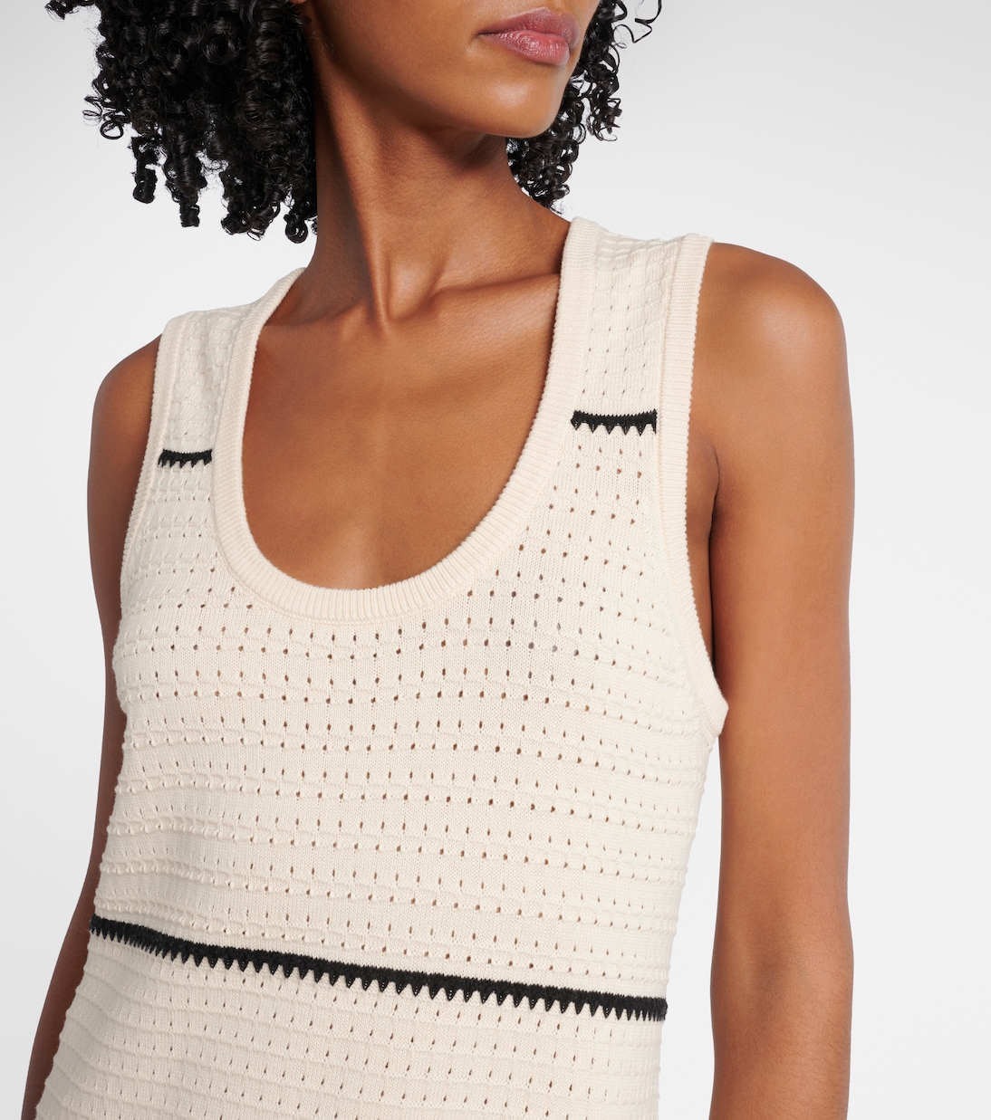 Abito midi Scott in cotone a righe | Varley