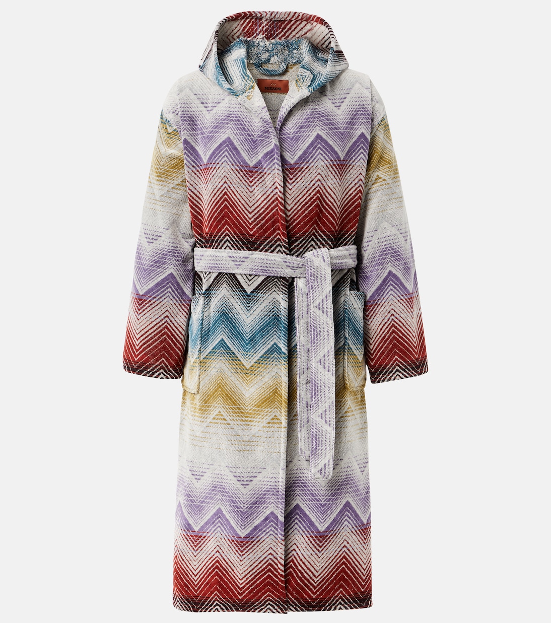 Marea Zig Zag cotton terry bathrobe | Missoni