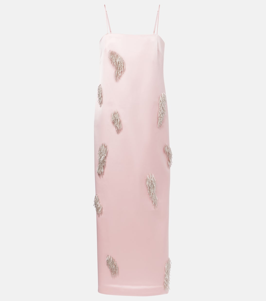 Vestido lencero Cindy de satén adornado | Alémais