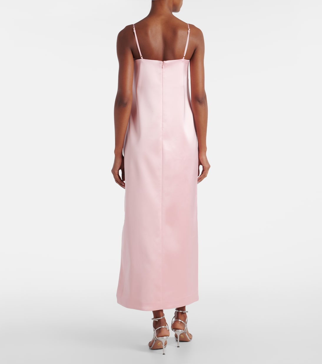 Vestido lencero Cindy de satén adornado | Alémais