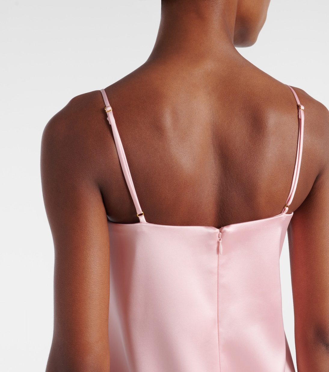 Vestido lencero Cindy de satén adornado | Alémais