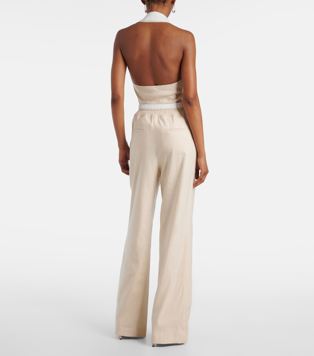 Pantalones anchos Bristol en mezcla de lino | Simkhai