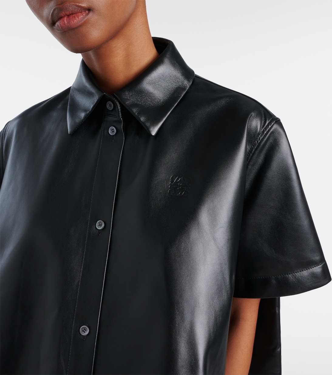 Chemise Anagram en cuir | Loewe