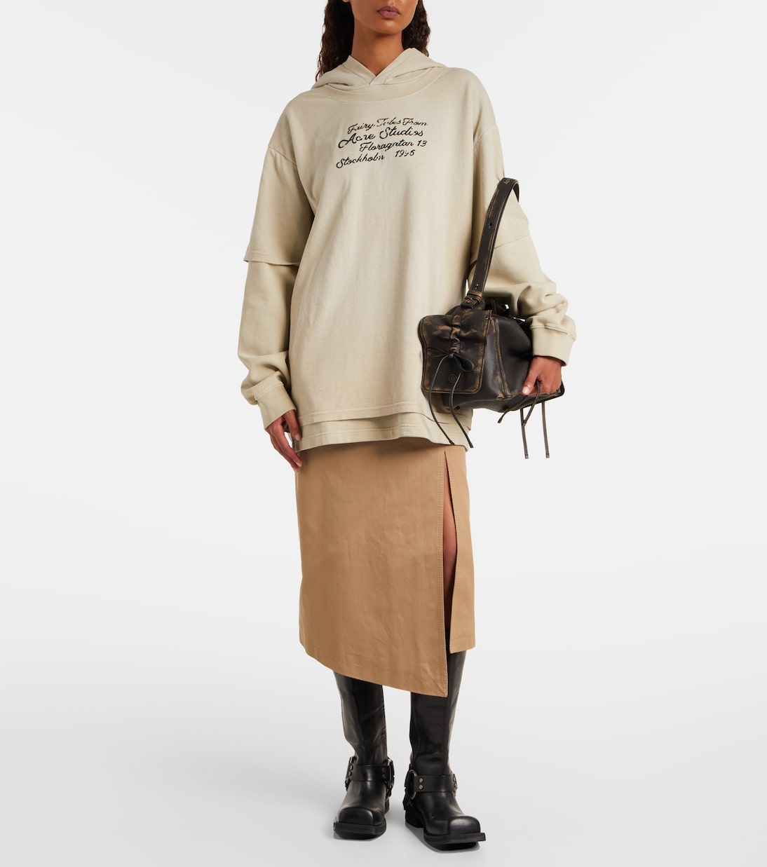 Felpa in cotone con cappuccio | Acne Studios