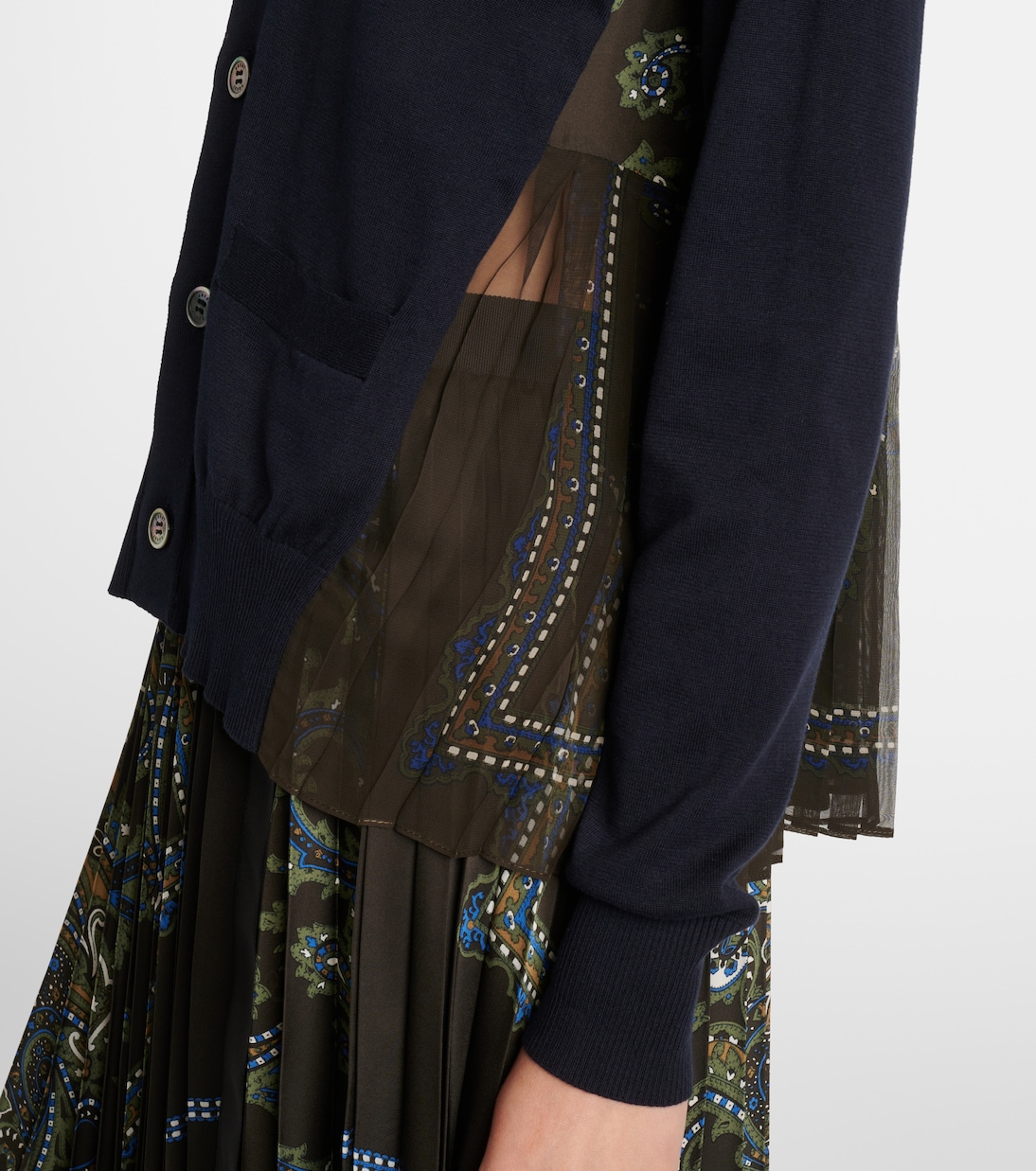 Paneled cardigan | Sacai
