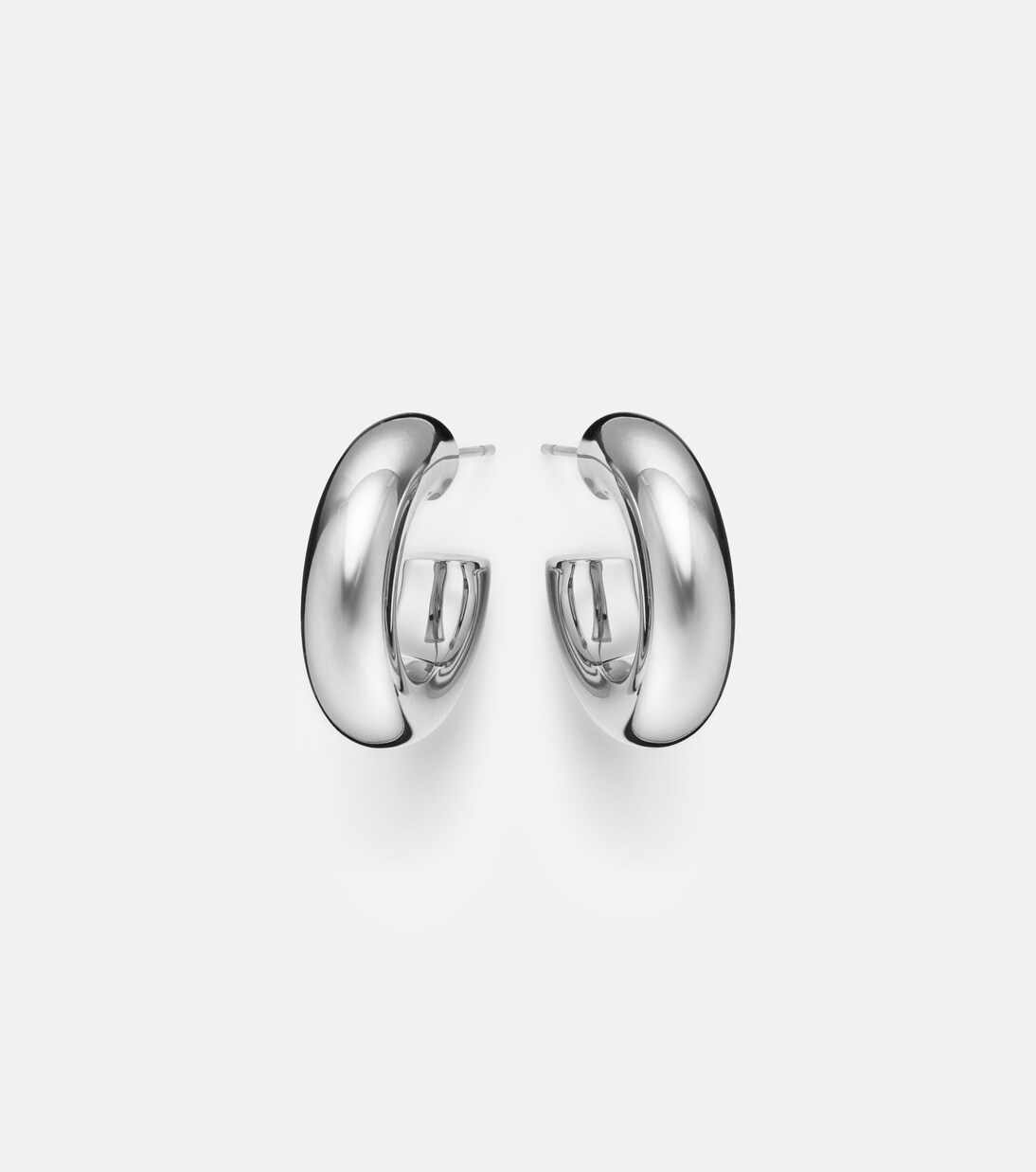 Samira Micro rhodium-plated hoop earrings | Jennifer Fisher