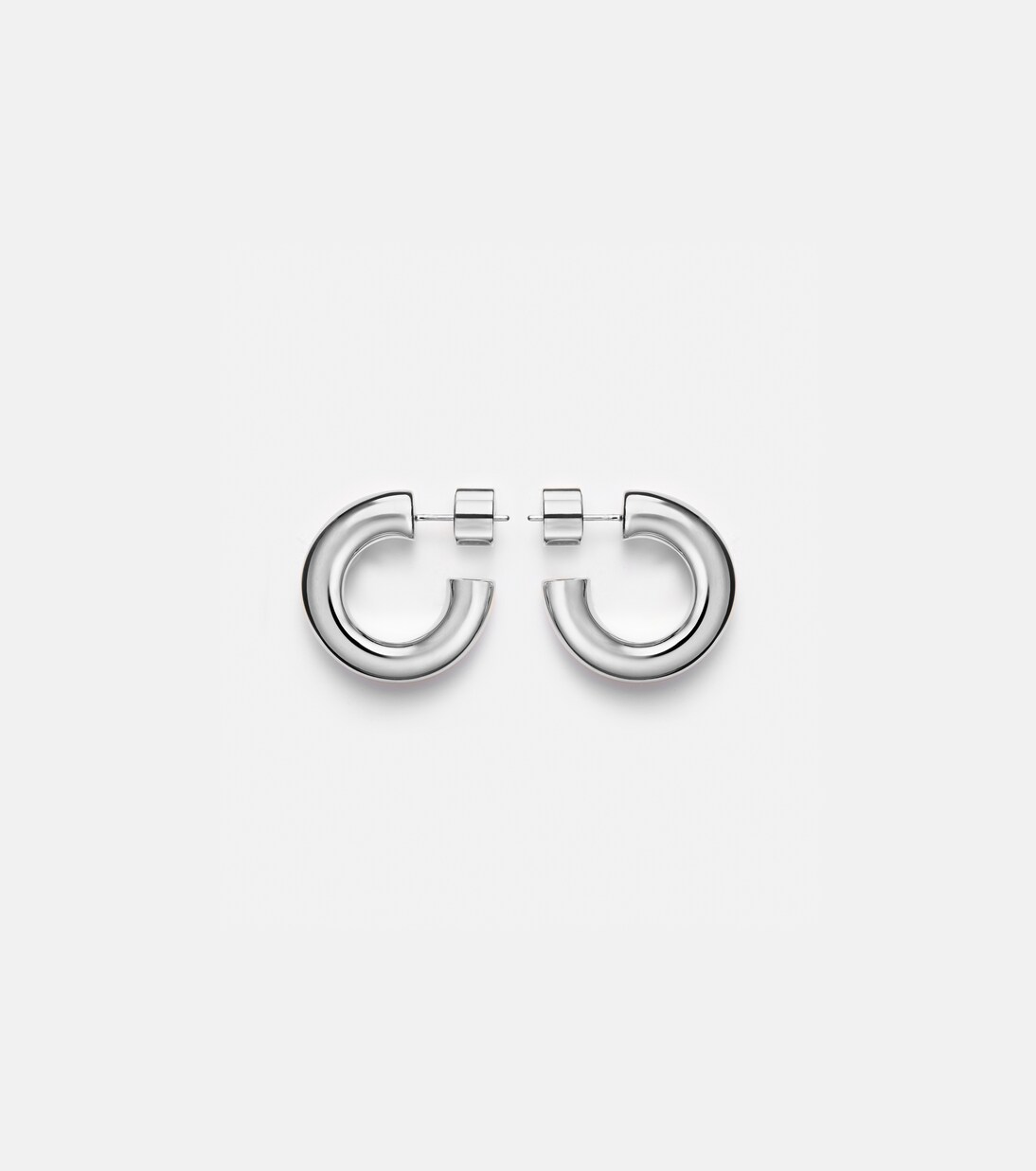Samira Micro rhodium-plated hoop earrings | Jennifer Fisher