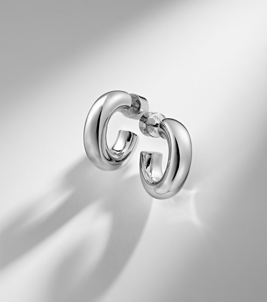 Samira Micro rhodium-plated hoop earrings | Jennifer Fisher