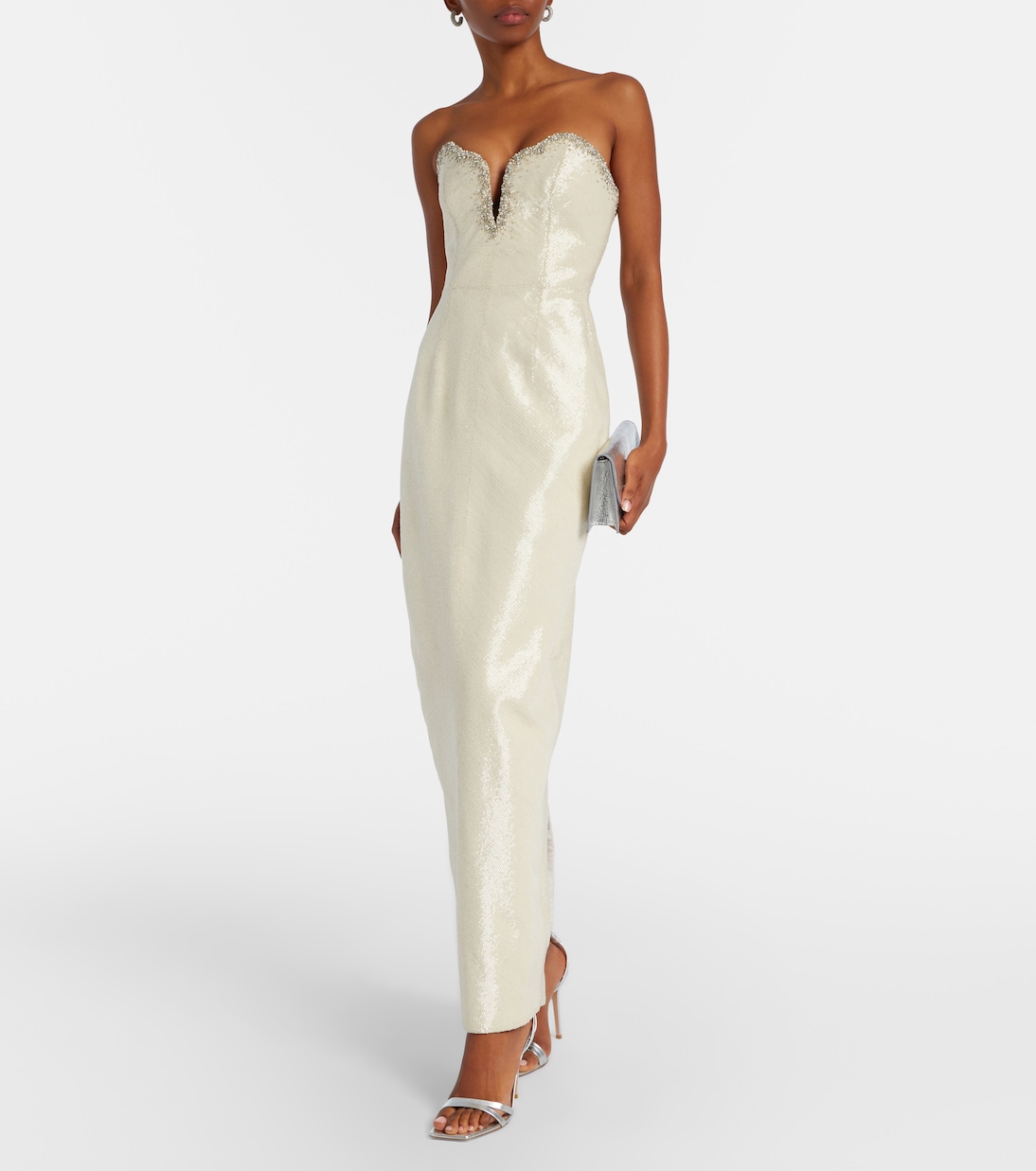 Selene embellished bustier gown | Clio Peppiatt