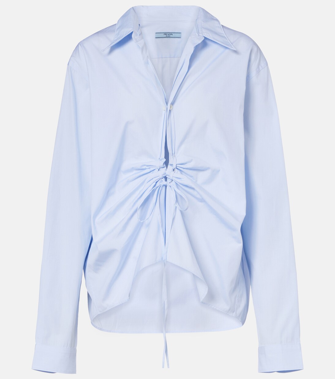 Gathered cotton shirt | Prada