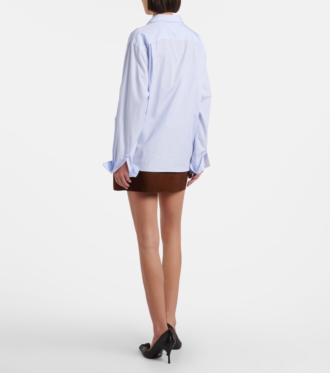 Gathered cotton shirt | Prada