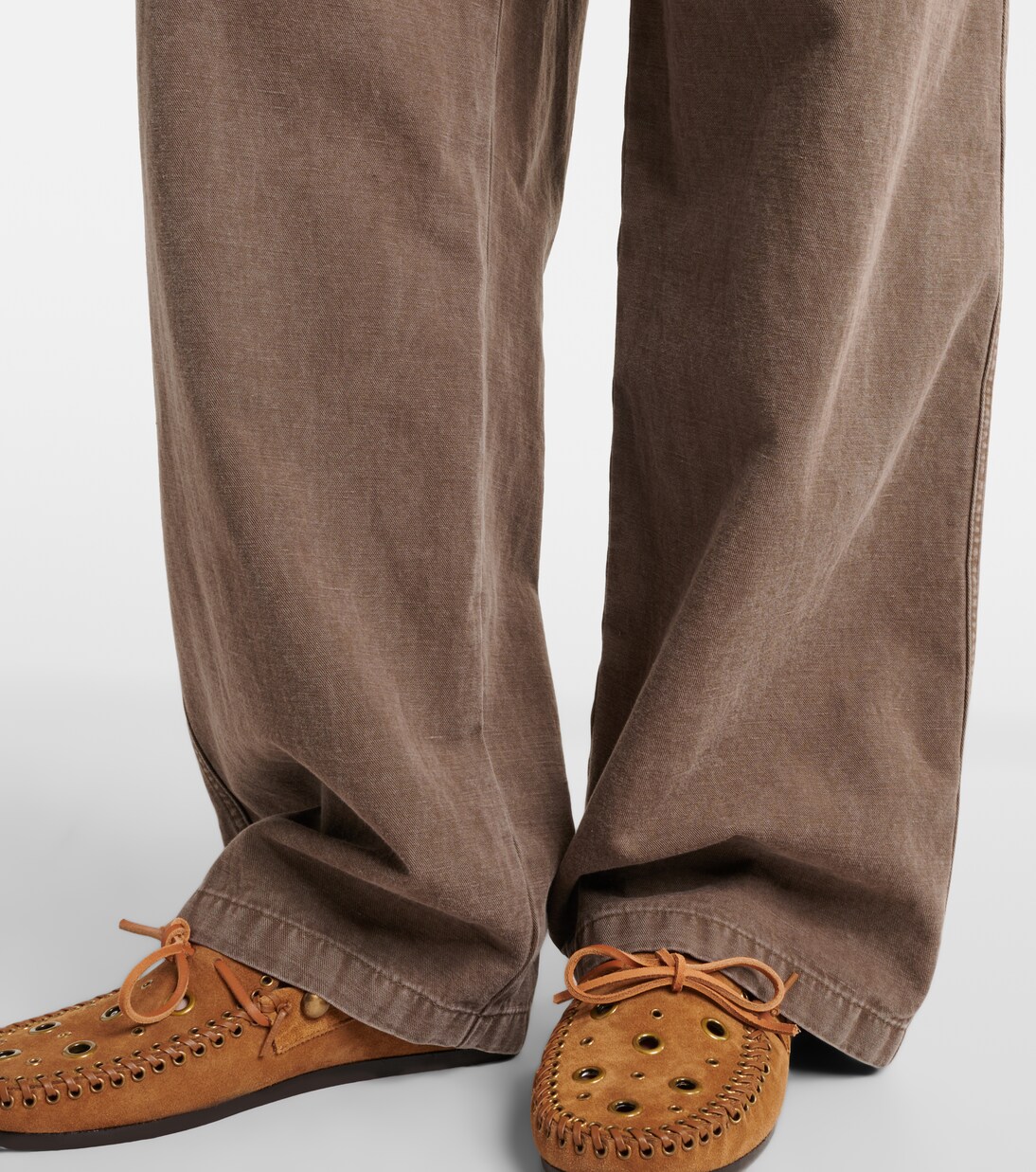 Nadine cotton and linen wide-leg pants | Marant Etoile