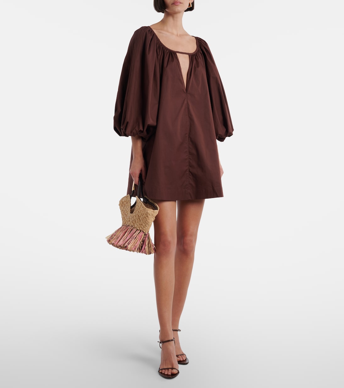 Cotton-blend minidress | Adriana Degreas